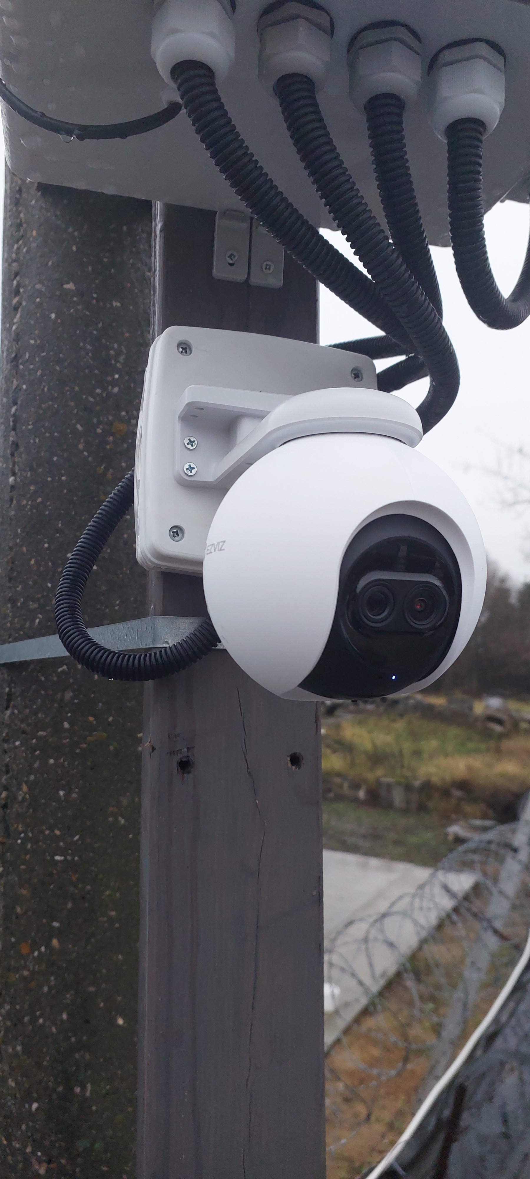 Видеонаблюдение на базе по вывозу мусора