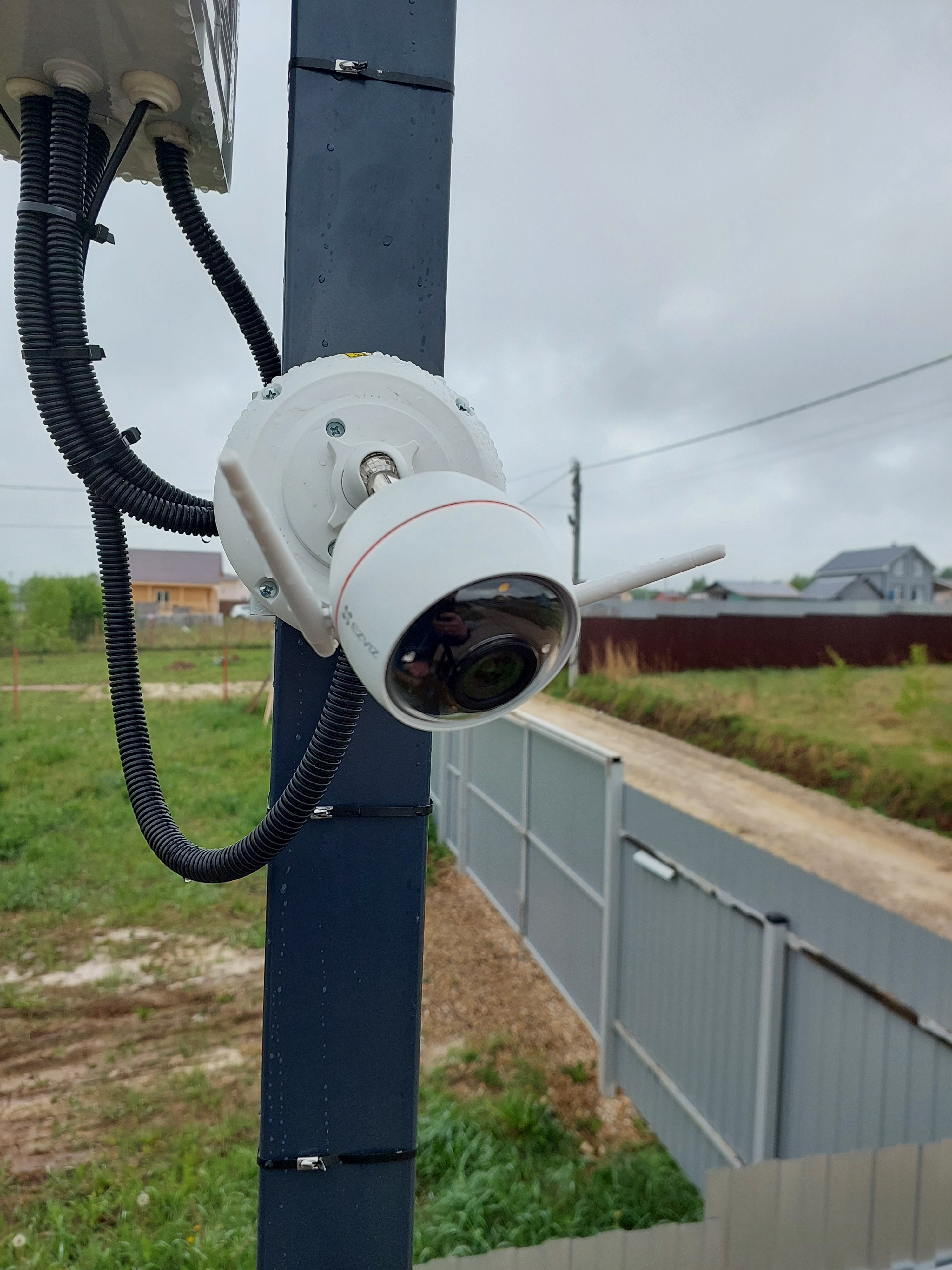 Монтаж видеонаблюдения в Московской области, г. Чехов, с. Ивановское