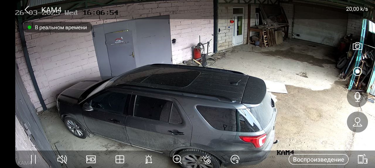 Монтаж видеонаблюдения в автосервисе