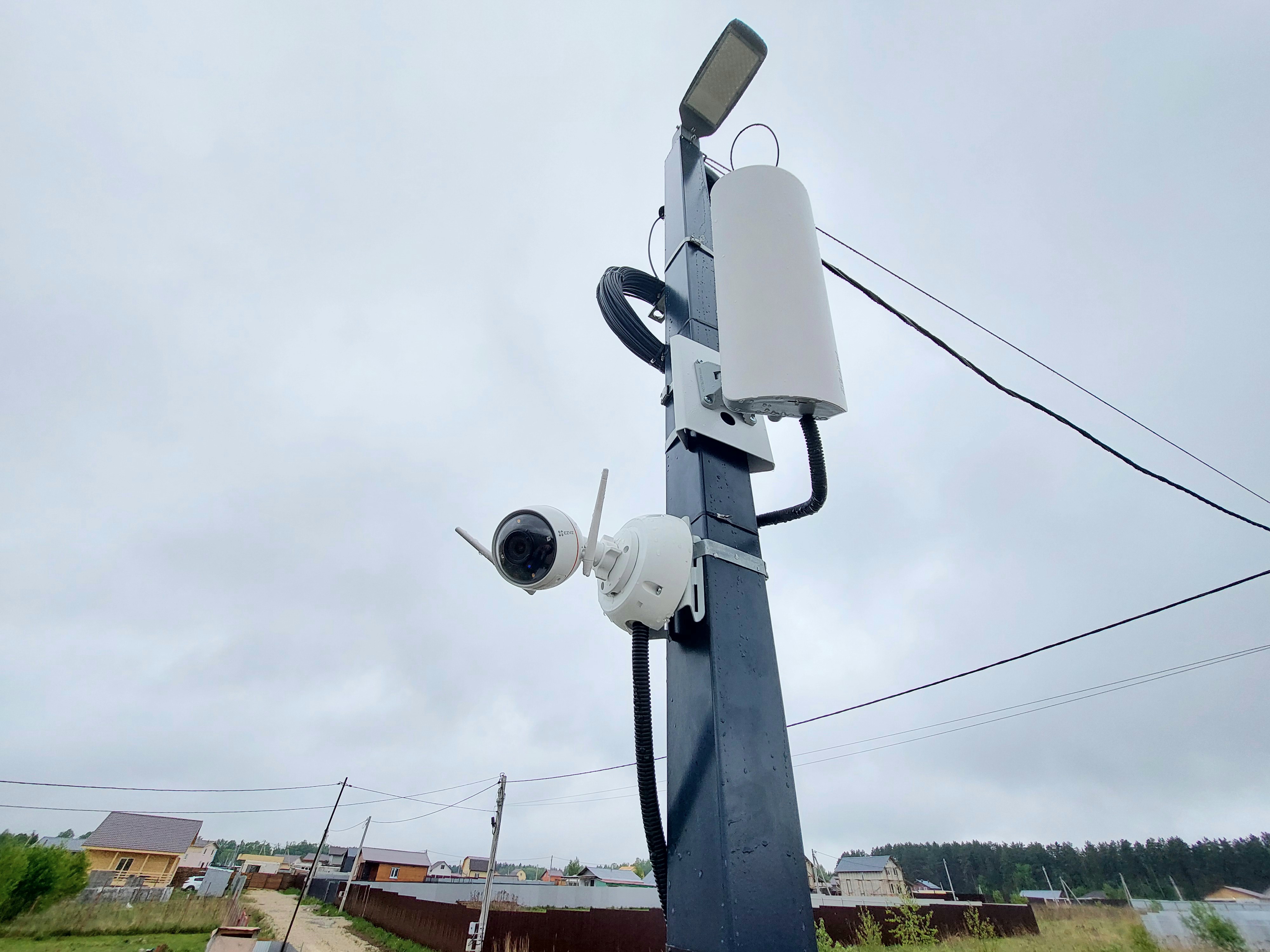 Монтаж видеонаблюдения в Московской области, г. Чехов, с. Ивановское