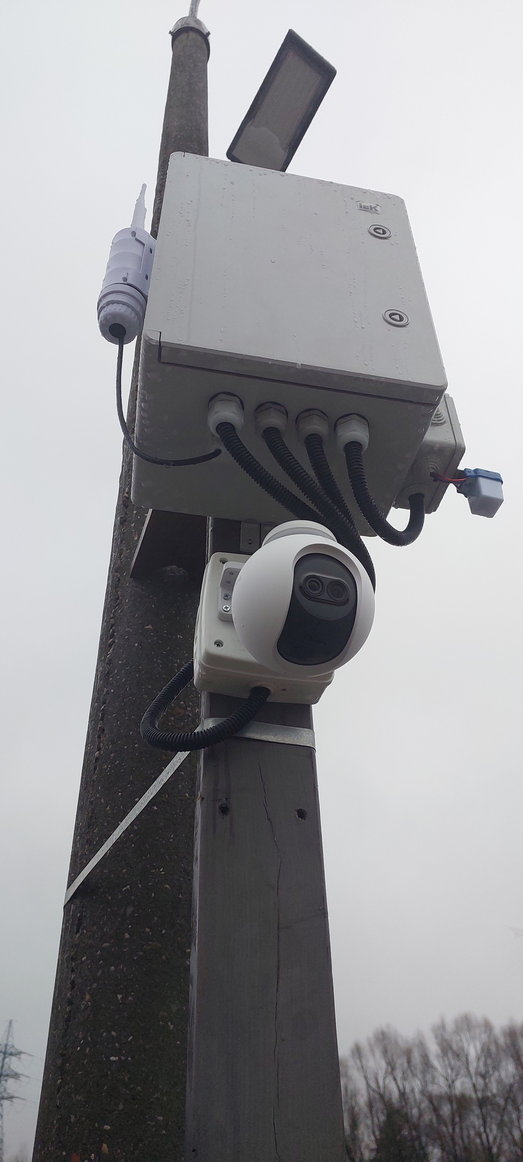 Видеонаблюдение на базе по вывозу мусора