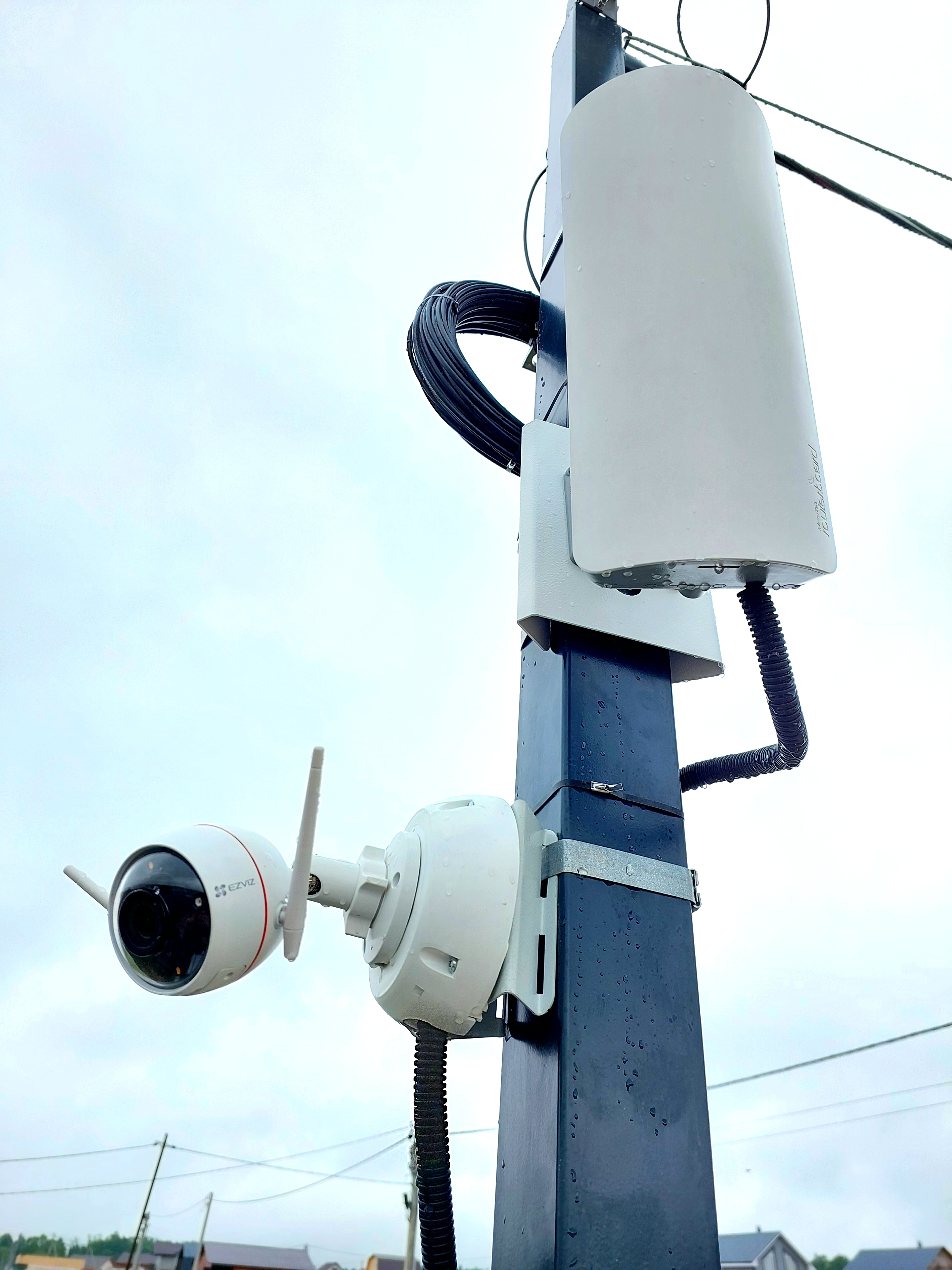 Монтаж видеонаблюдения в Московской области, г. Чехов, с. Ивановское