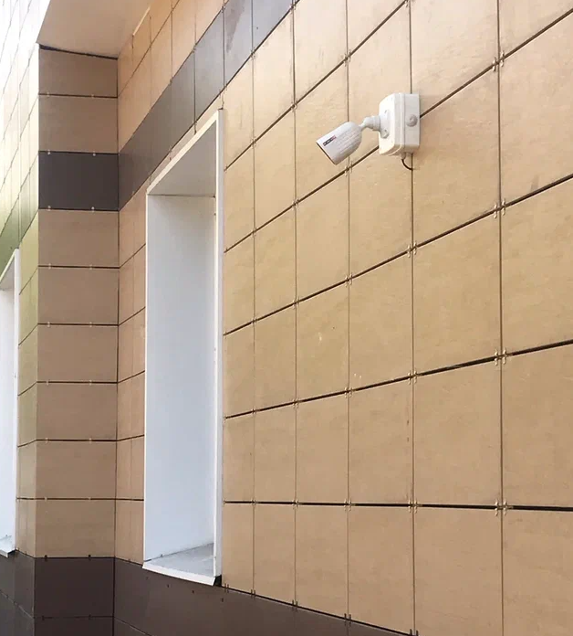 Монтаж камер на фасаде Бизнес центра